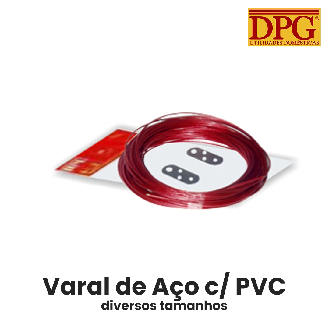 Varal de Aço com PVC